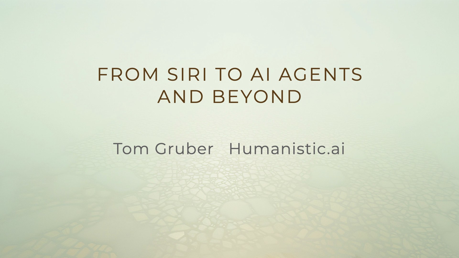 From Siri to AI Agents and Beyond